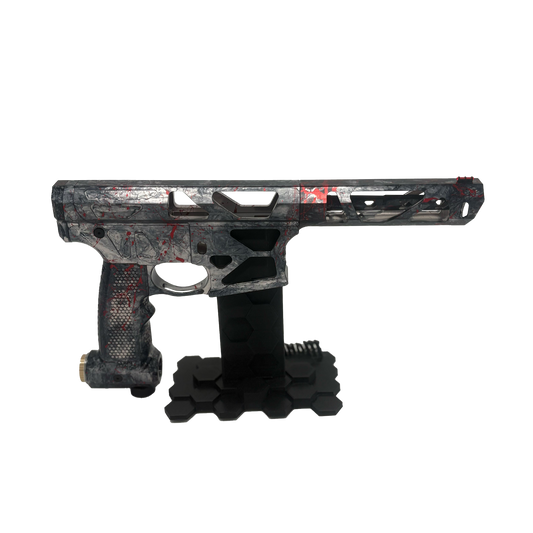 Oracle 1 - Silver Marble w/ Red Blood Splatter