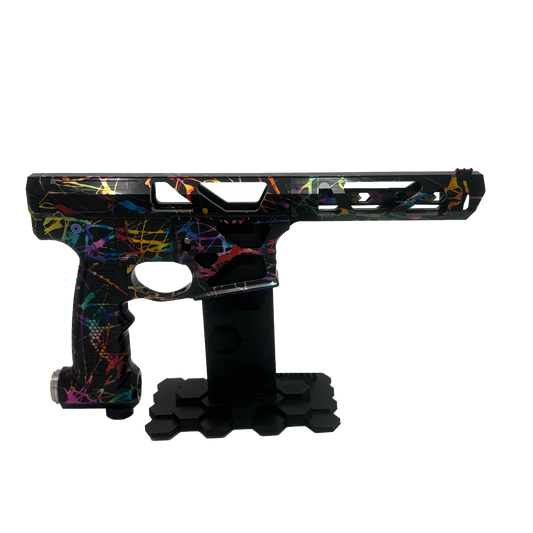 Oracle 1 - Black w/ Rainbow Splatter