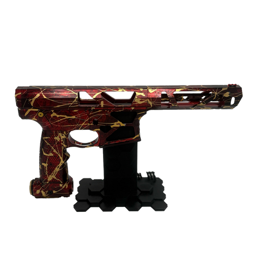 Oracle 1 - Red Marble - Gold Splatter