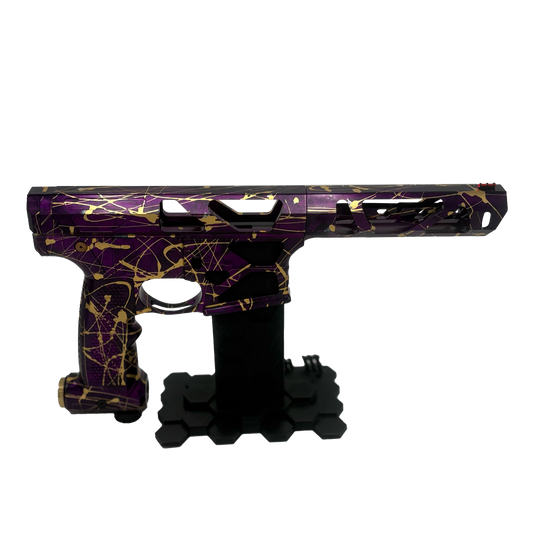 Oracle 1 - Violet Purple Marble - Gold Splatter