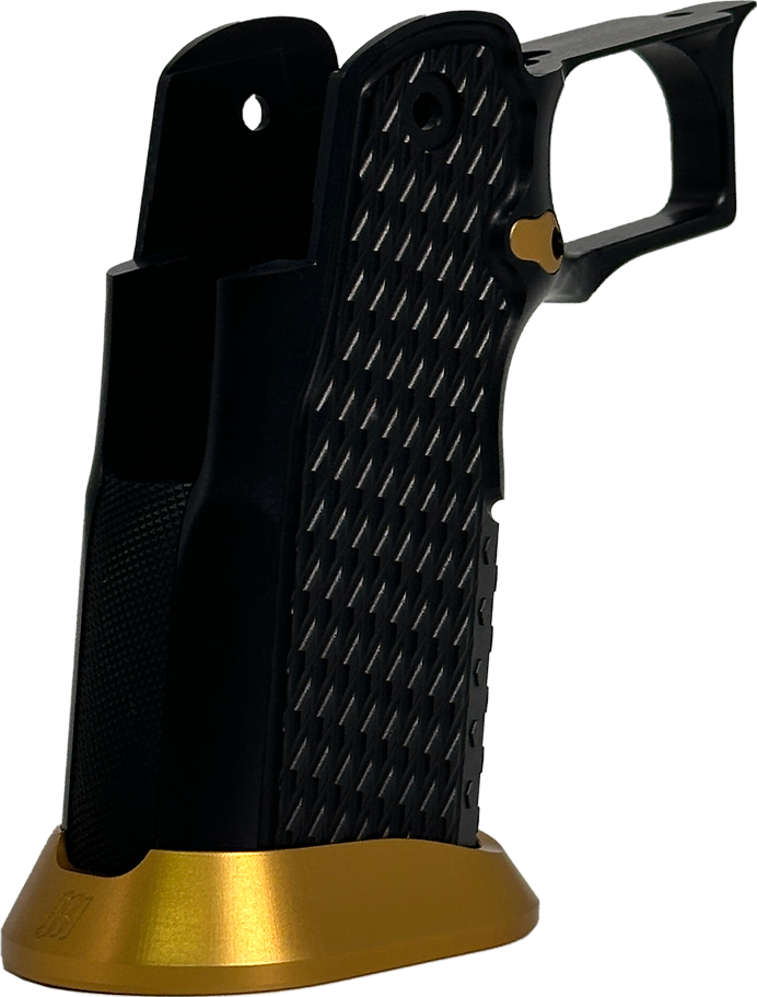 Valor MK-1P  Hi Capa Grip 'Diamond' (Matte Black/Matte Gold)