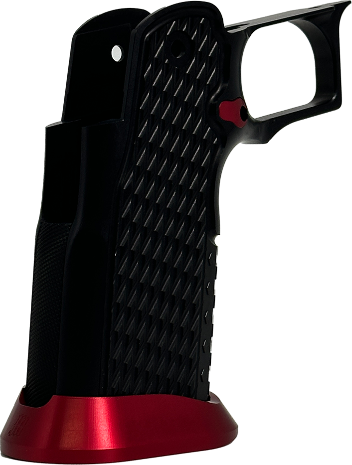 Valor MK-1P  Hi Capa Grip 'Diamond' (Matte Black/Matte Red)